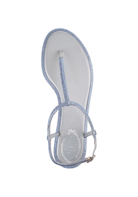 Light Blue Diana Low Jewel Sandals RENE' CAOVILLA | C11574-010-R001W133